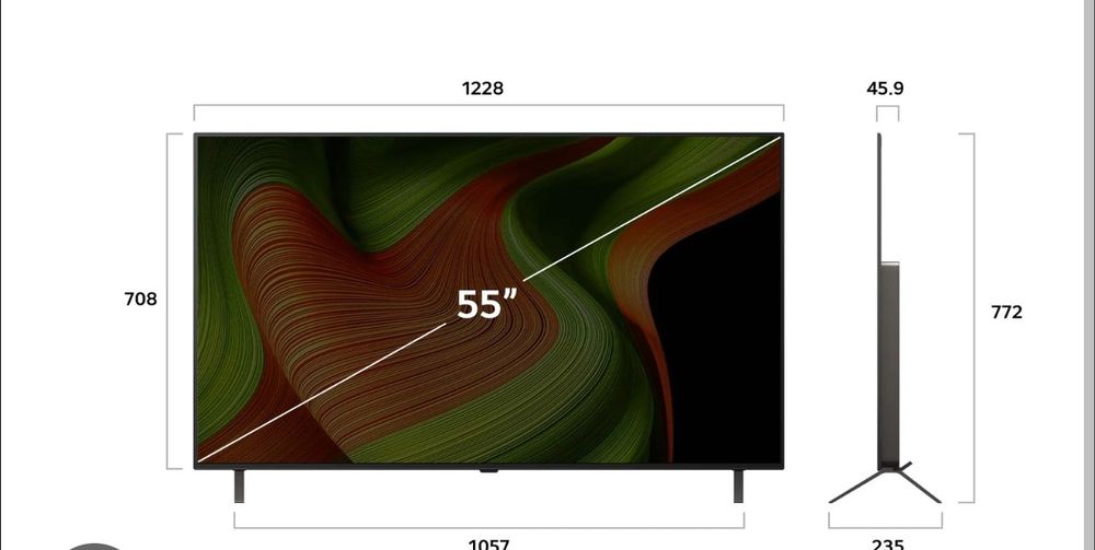 Telewizor LG OLED 55BSLA -z małą wada