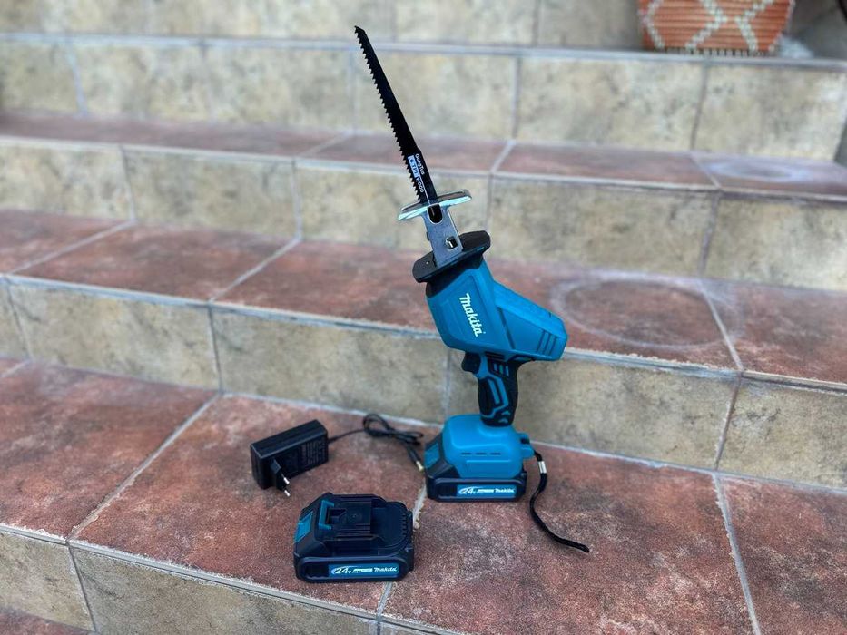 Акумуляторна шабельна пила Makita‼️Пилка Макіта 2️⃣АКБ +кейс+4 полотна