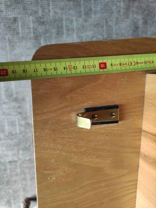 Wieszak ścienny z półką półka vintage retro art deco PRL DDR