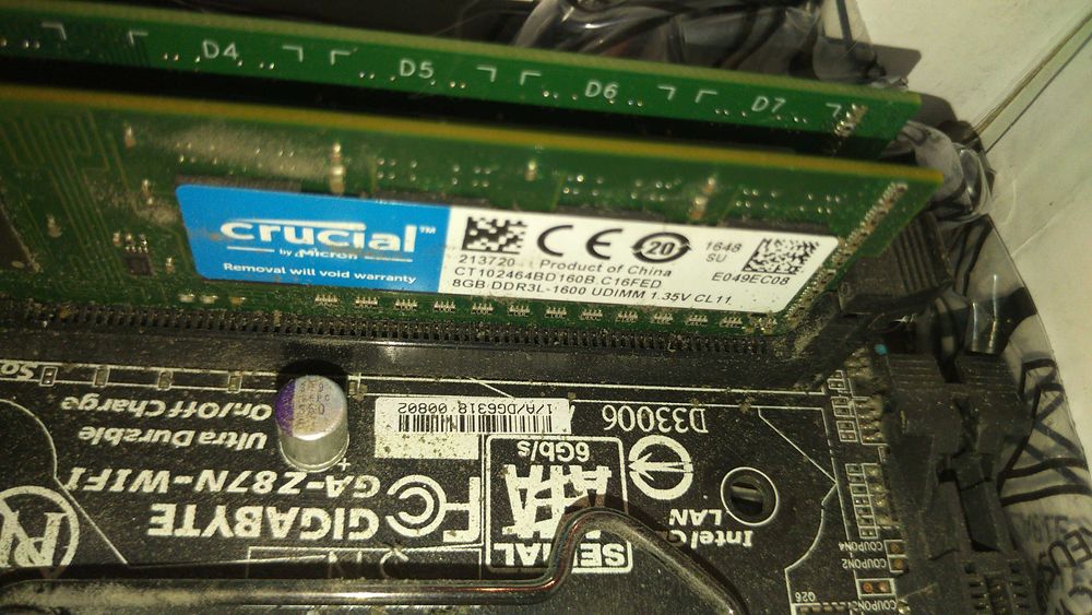 Płyta Mini Itx Gigabyte GA-Z87N-WIFI + i5-4440 + 16GB DRR3 antena