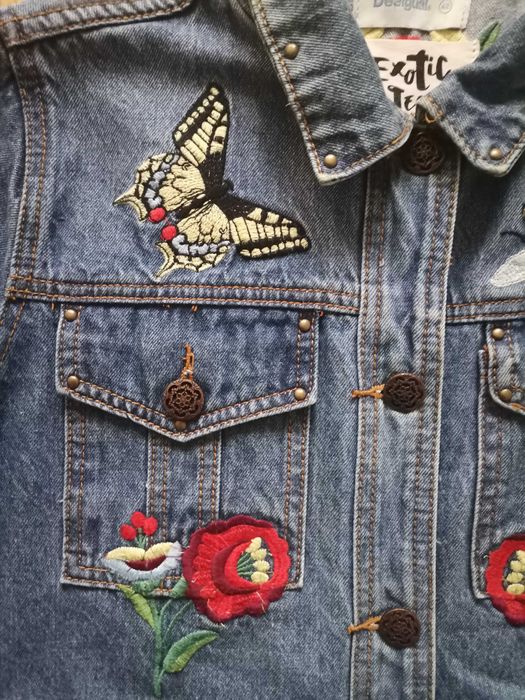 płaszcz jeansowy desigual rozmiar 42 - 38 nowy