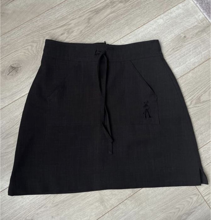 Графітова сіра міні спідниця стан новий