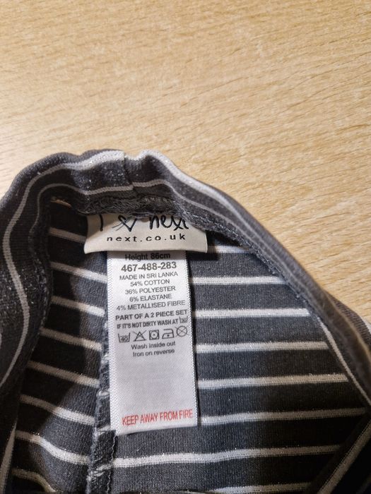 2x leginsy rozmiar 86