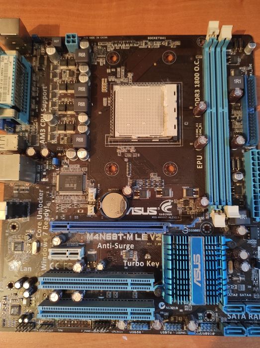 Материнська плата Gigabyte, Asus,процесор x640x3 455,блок живлення