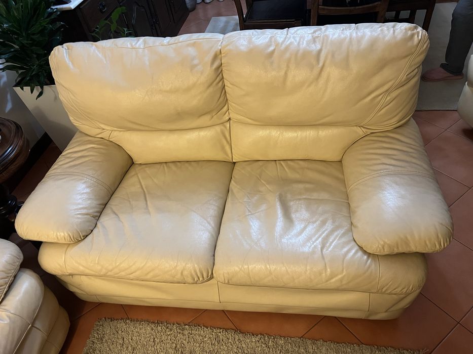 Dois Sofás em Pele