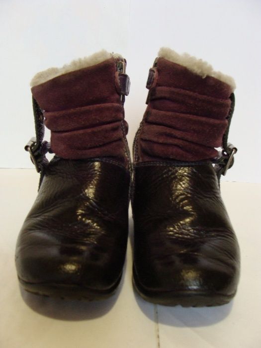 Сапоги зимові із натуральної шкіри та хутра для дівчинки р.24