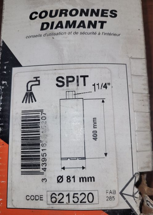 Broca diamante 400mm