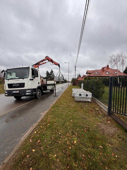 Usługi transportowe z HDS, łyżka, wywrotka