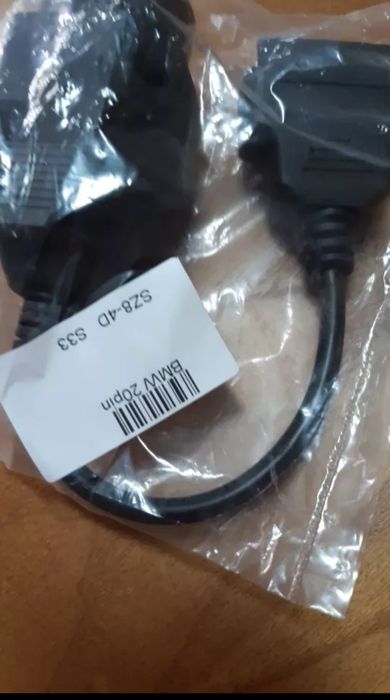 Cabo obd 2 adaptador para bmw 20 pinos para obd2 16 pinos