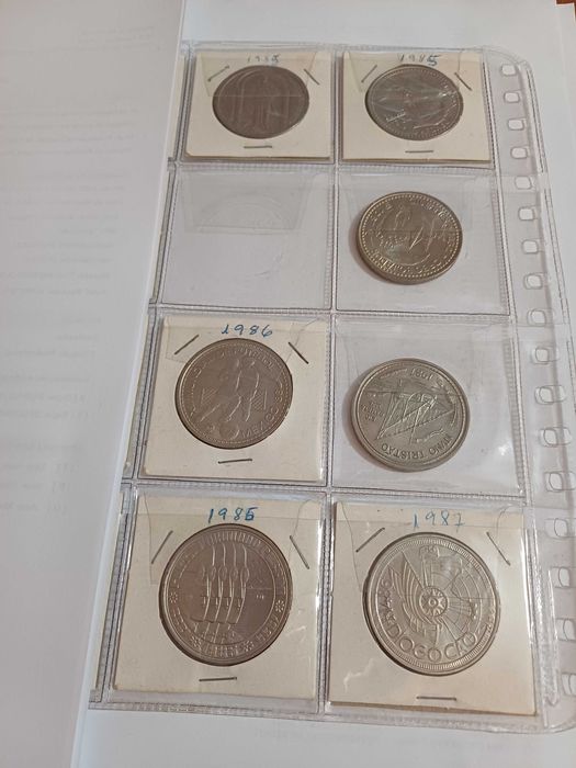MOEDAS COMEMORATIVAS as 19 de 100$00 de 1985 até 1995 Cupro-Niquel