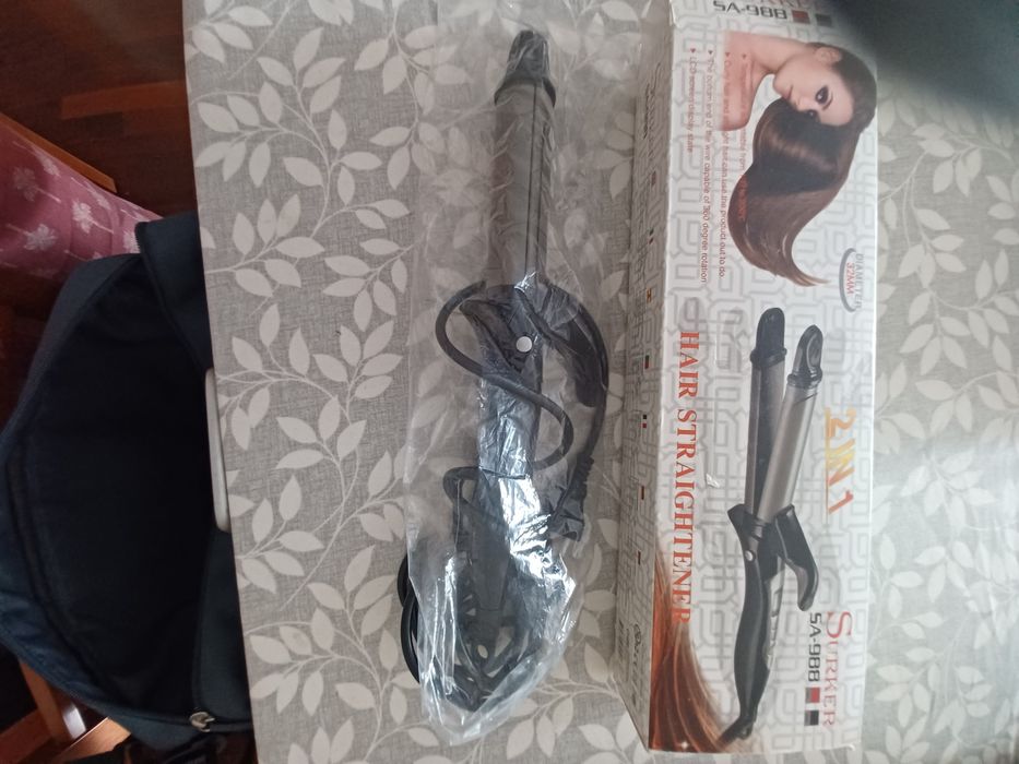 Prancha onduladora de caracóis