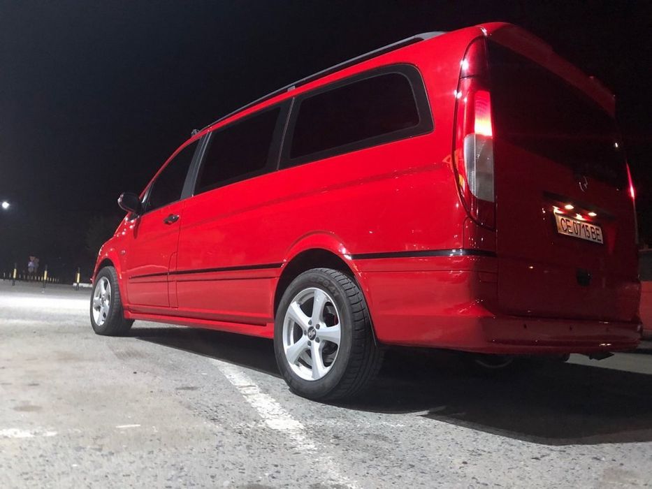 Mercedes Vito W639 Бокові пороги Exclusive (під фарбування) L1-L2