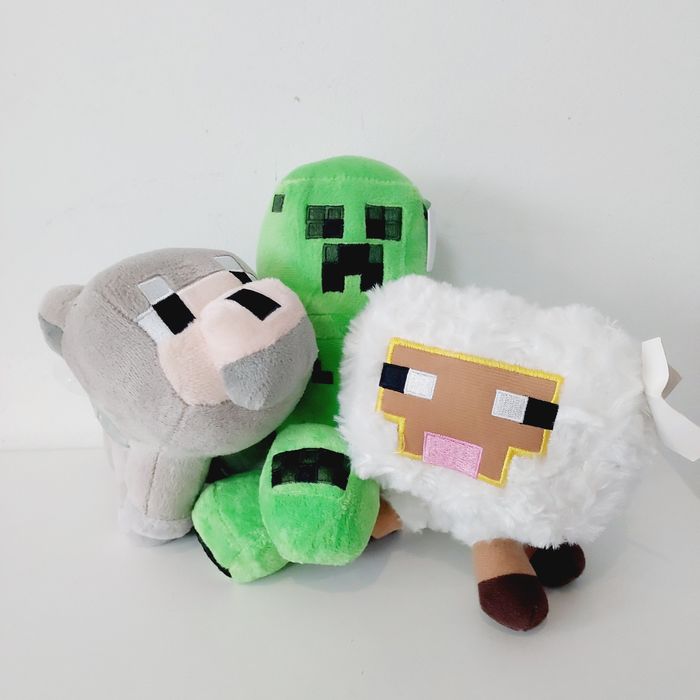 Zielony Owca Wilk maskotki 3 sztuki