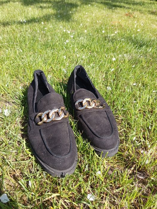 Buty mokasyny rozmiar 36 czarne