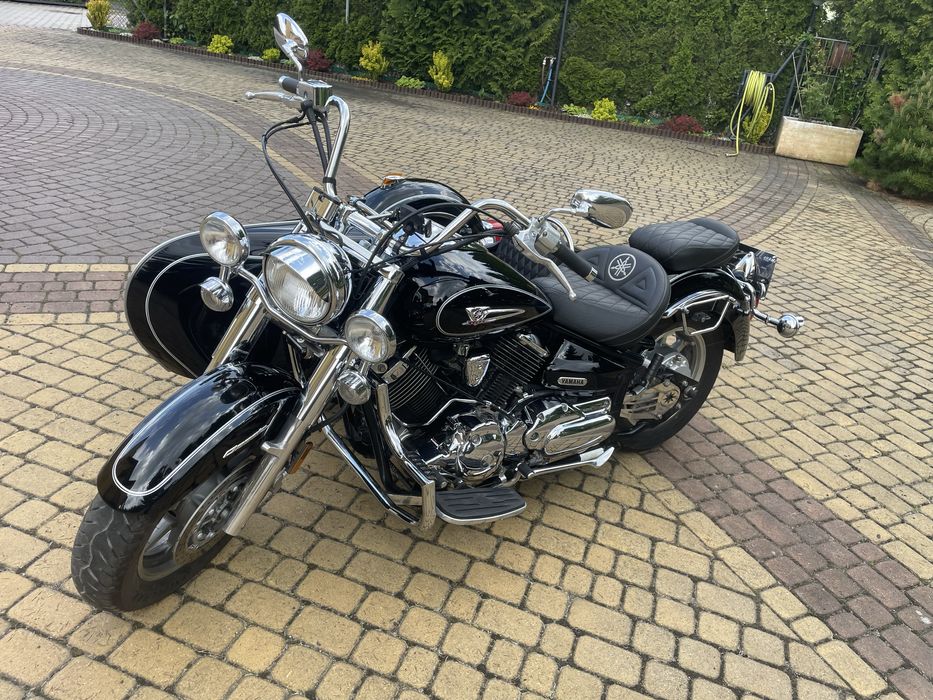 Yamaha Drag Star XVS 1100 Vstar trike z bocznym wózkiem koszem 3 osoby