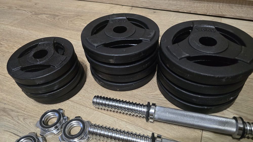 Hantle żeliwne 2x15 kg