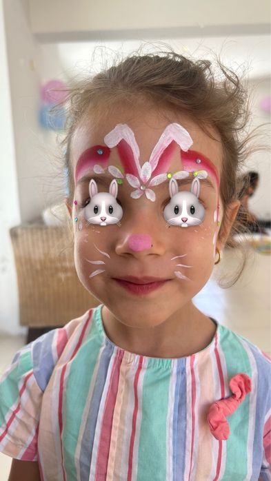 Pinturas faciais e modelação de balões