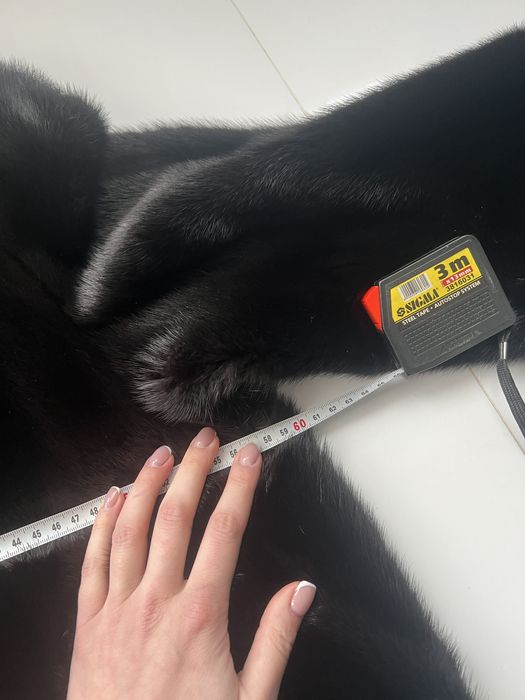 Норкова шуба манто великого розміру 48/52