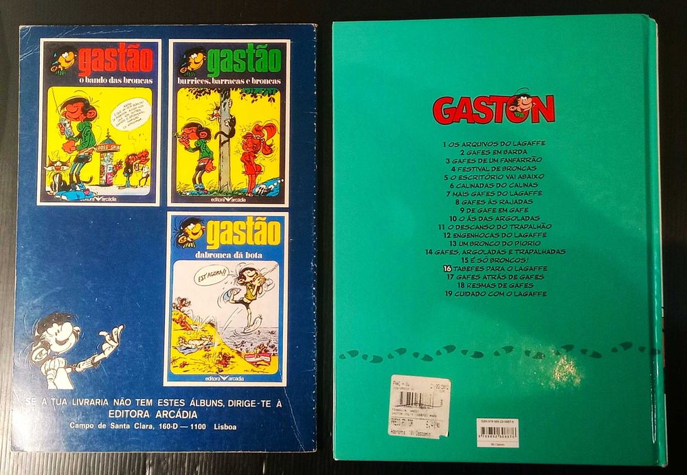 Lote 2x livros BD Gastão / Gaston