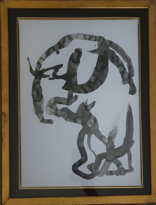 "Sois pas bête" 1982  "O cão"  Original de Júlio Pomar