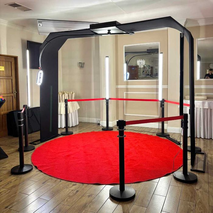 Fotobudka 360 / Fotolustro / Wiatraki iskier / Biały miś / Ciężki dym