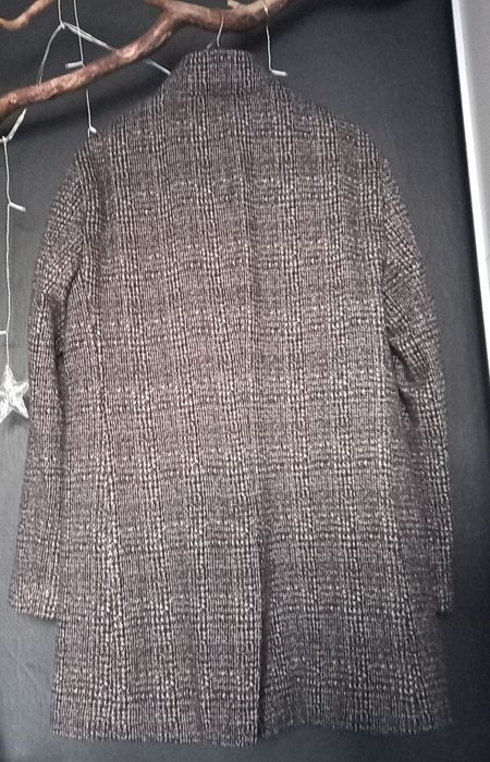 Plaszcz zara r. 44 kolor szarosci