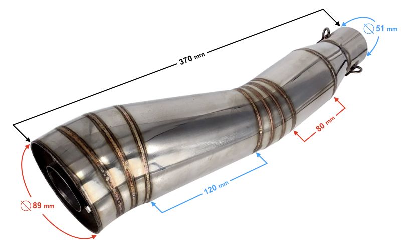 Tłumik wydech motocykl quad TUNING sportowy przelotowy NOWY okazja