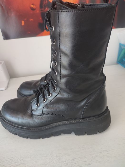 Botas pretas couro