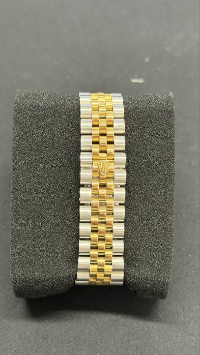 Rolex datejust dourado e preto