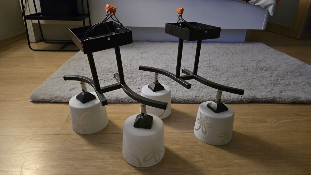 Komplet dwóch lamp sufitowych