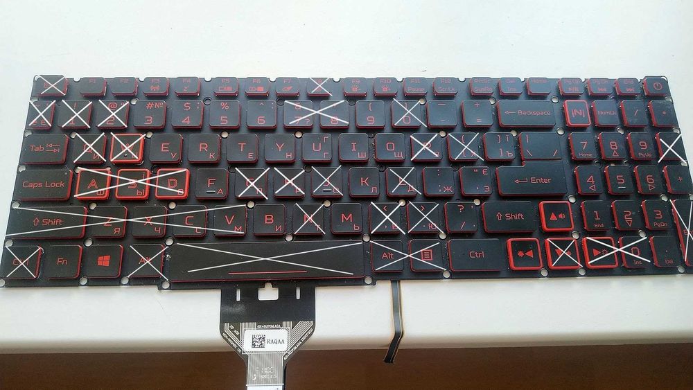 Клавіша клавіатура поштучно Acer Nitro 5 та Asus K570