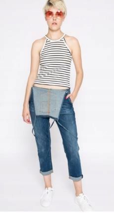 630 zł sklep! GUESS oryginalne ogrodniczki jeans 40/42 L 28 nowe