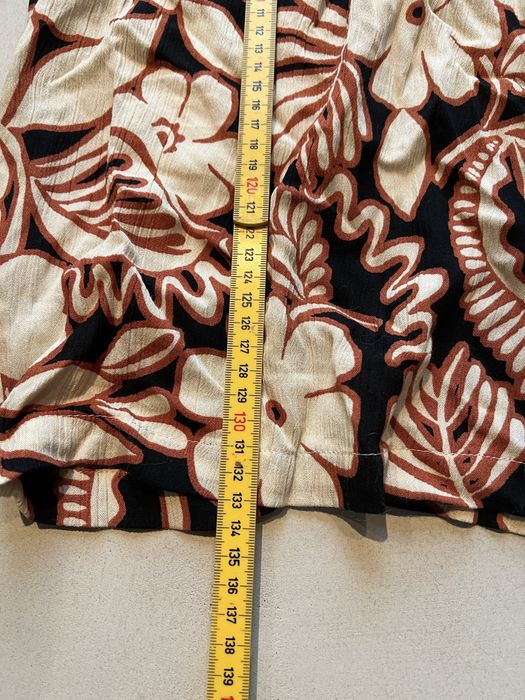 Długi/maxi kombinezon w kwiaty, szeroki, zwiewny, 5XL