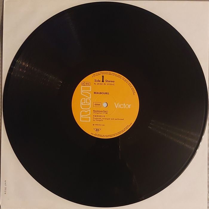 Vangelis   Beaubourg  1978  NM-