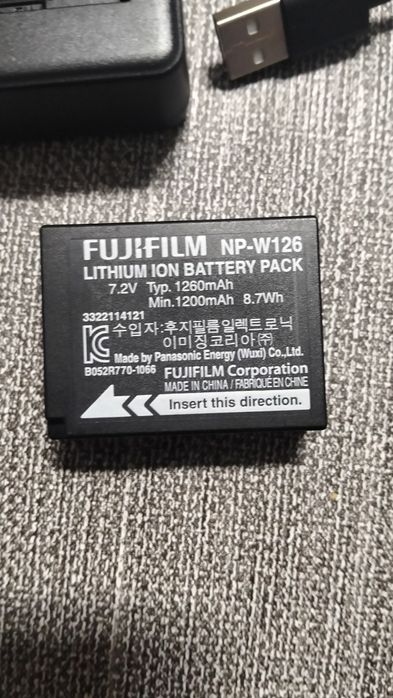 Carregador e bateria máquina fotográfica Fujifilm