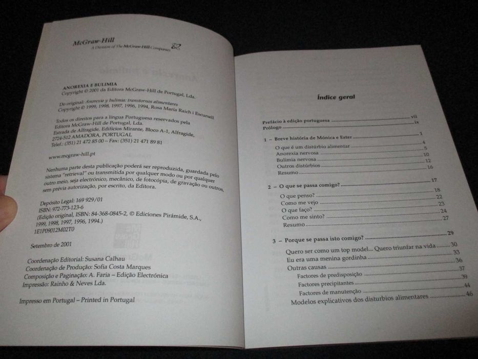 Livro Anorexia e Bulimia Rosa Raich Mcgraw Hill