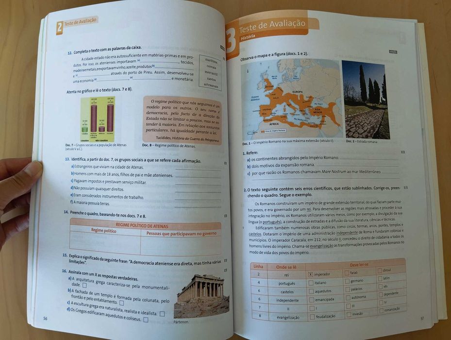 Livros de fichas para estudar 7º ano NOVOS
