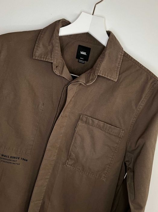 Vans koszula męska gruba khaki shacket bawełna kurtka bluza S