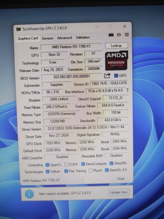 Sapphire Radeon RX 7700 XT PURE 12GB Frostpunk 2