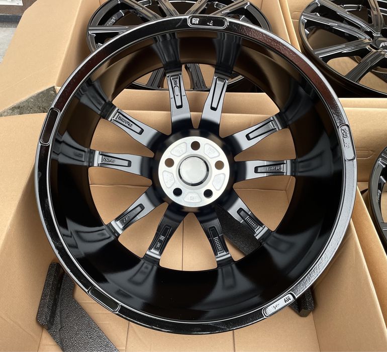 4x Felgi aluminiowe NOWE czarne 5x100 r18 et46 7,5J Alufelgi (Germany)