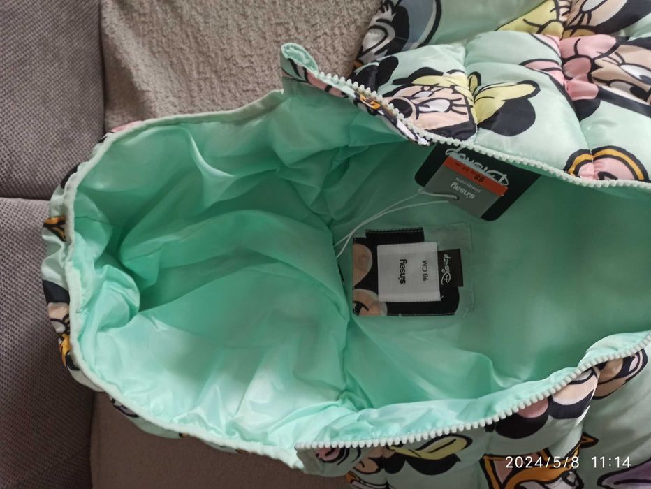 Kurtka pikowana dziewczęca przejściowa Disney Minnie & Daisy 98 Nowa