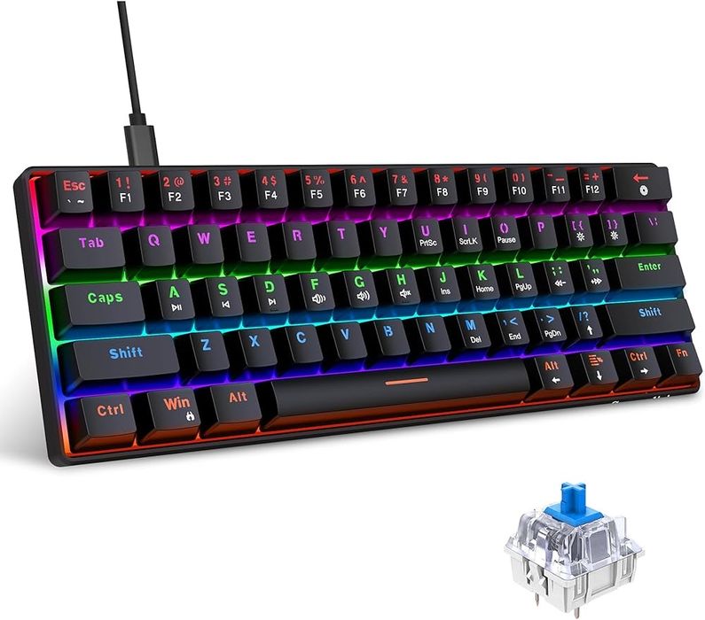 Klawiatura mechaniczna Snpurdiri 60% V800