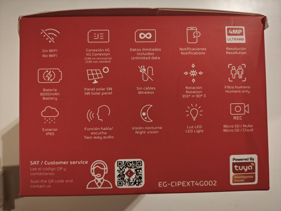Câmara Vigilância 4G Energeeks Patrol II + Painel Solar | Nova