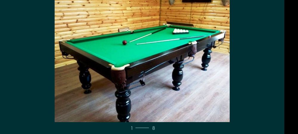 Бильярдный стол. Бильярд "Рута Спорт 2 "10 футов ЛДСП Русская Пирамида