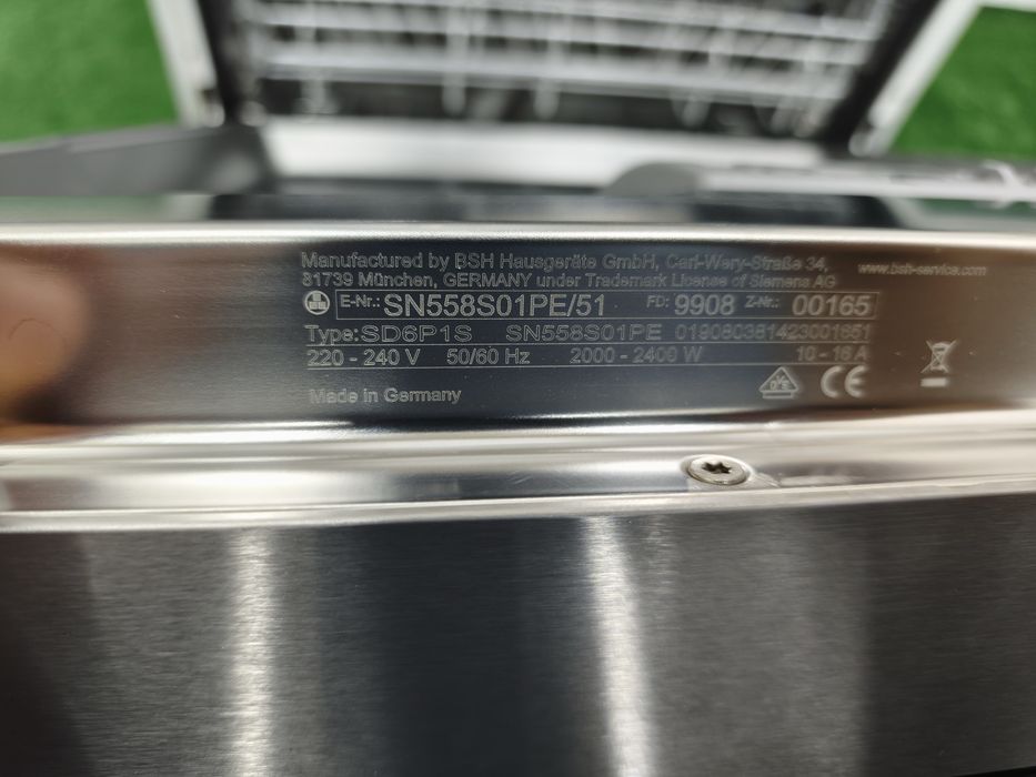 Вбудована посудомийна машина Siemens IQ700 на 3 кошики з сушкою Zeolith 60см SN558S01PE 2020 A+++