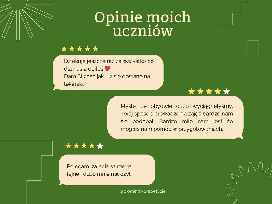 Korepetycje z biologii rozszerzonej online