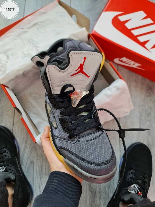 Мужские кроссовки Nike Air Jordan 5 "Retro X Off-White" Размеры 40-45