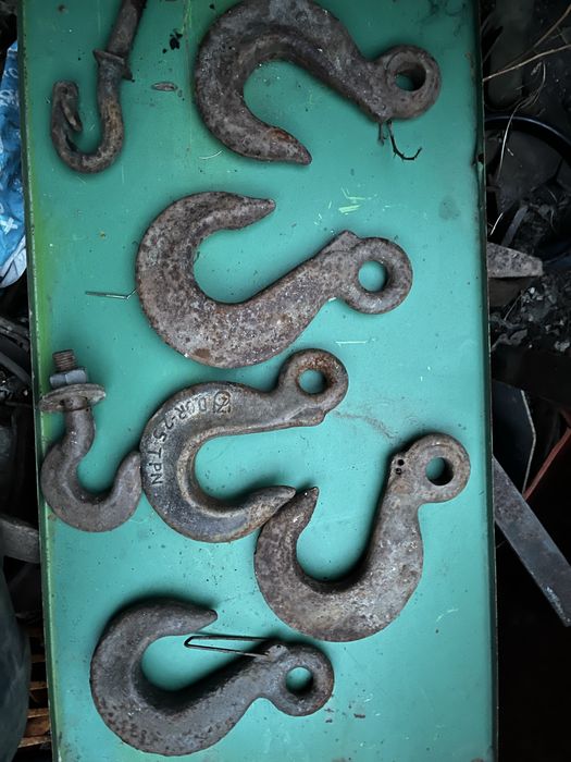 Linka stalowa holownicza z hakiem dluga krotka hak