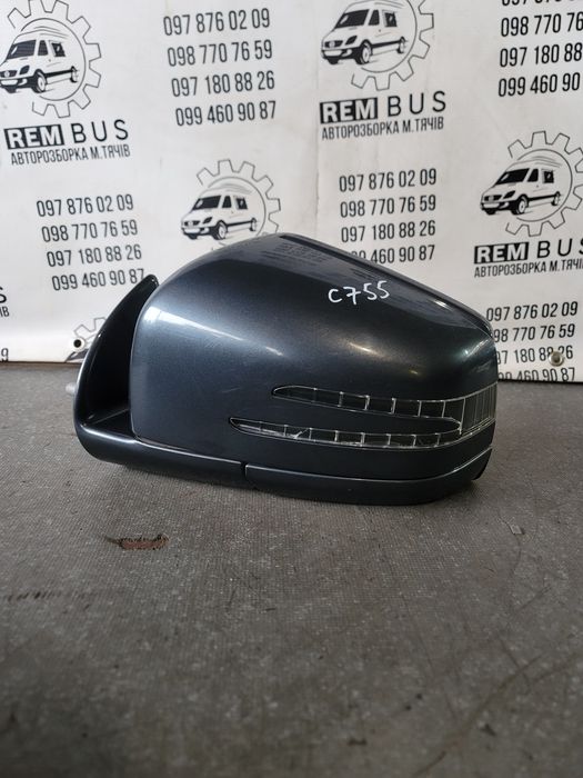 Дзеркало ліве Mercedes ML w164 мл 164 рест колір c755
