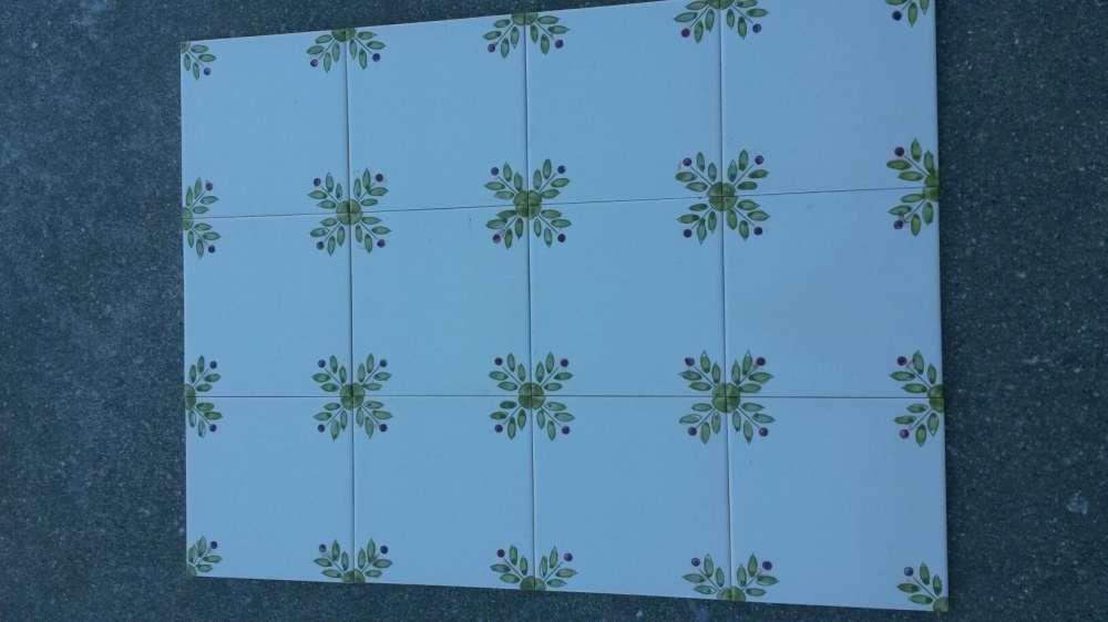 Azulejos pintados à mão, últimas peças